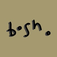 the word boho written in black on a beige background